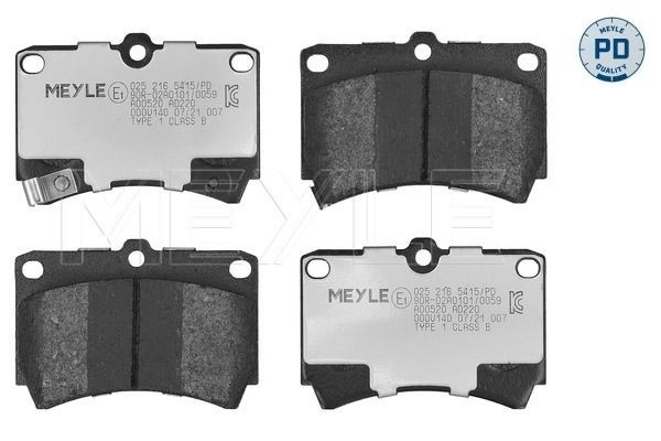 MEYLE Bremseklosser 025 216 5415/PD Bremseklosser Mazda DW 025 216 5415/PD MEYLE