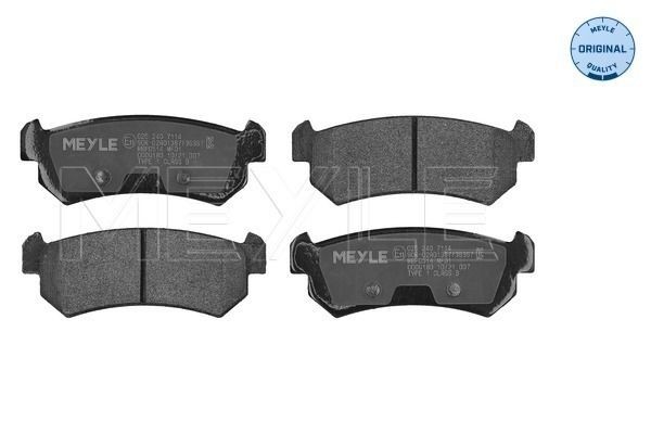 MEYLE Brzdové doštičky/platničky 025 240 7114 Brzdová platnička MEYLE CAPTIVA 025 240 7114 lacné