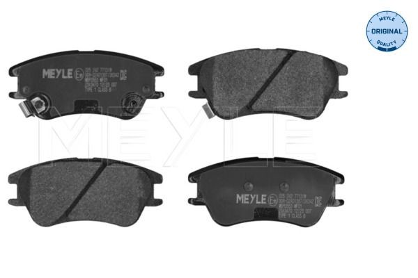 Remblokken MEYLE 025 242 7713/W MEYLE 025 242 7713/W: Remblokkenset Hyundai ATOS 2005