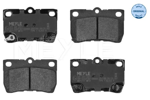 MEYLE Kit pastiglie freni 025 243 2317 MEYLE 025 243 2317 Pastiglie freno sportive Lexus GS S19 originali prezzo