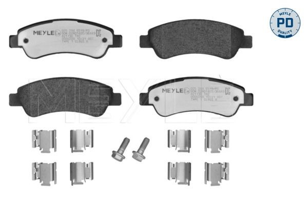 MEYLE Bromsbelägg 025 244 6519/PD 025 244 6519/PD MEYLE bromsklossar FIAT QUBO