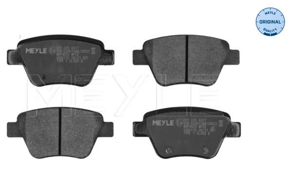 MEYLE Bremseklosser 025 245 6317 Bremsekloss MEYLE Volkswagen ARTEON 025 245 6317