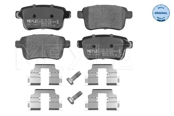 MEYLE Remblokken 025 246 9216 025 246 9216 Remblokken MERCEDES-BENZ CLK MEYLE