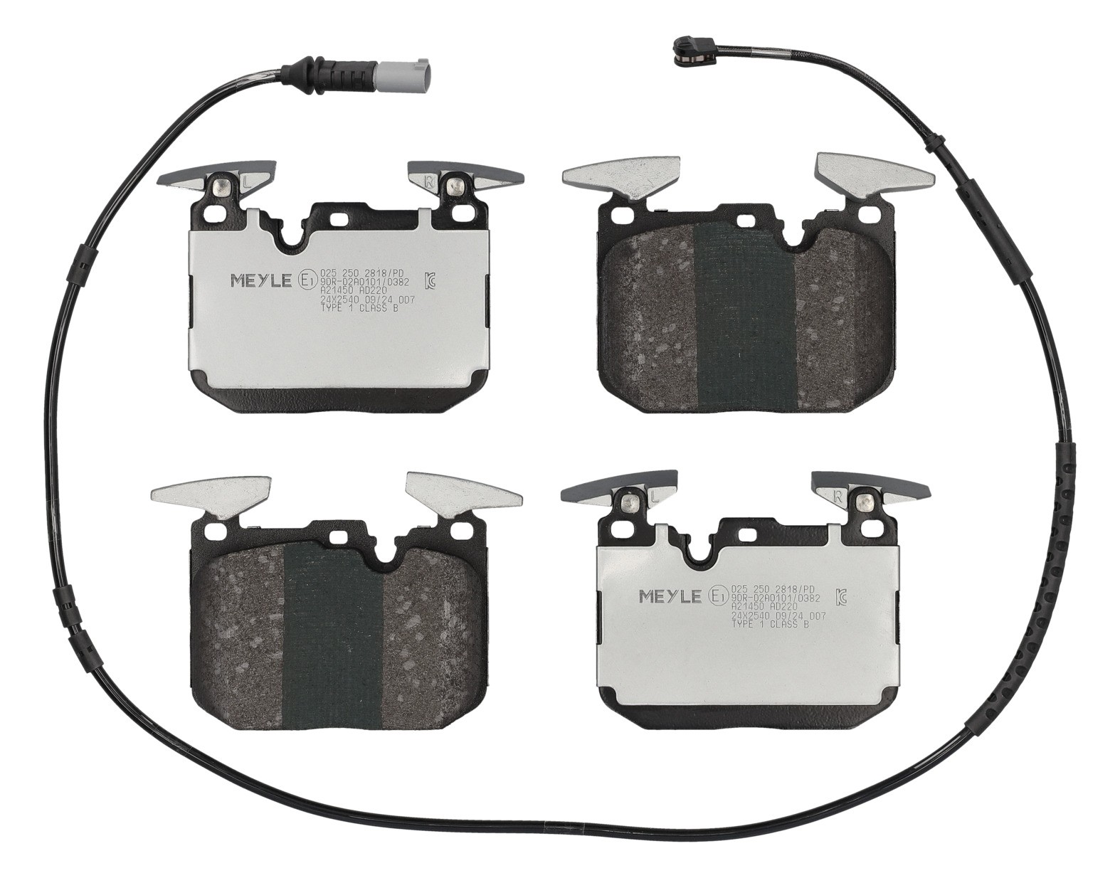 MEYLE Plaquettes de frein 025 250 2818/PD MEYLE 025 250 2818/PD Plaquettes de frein i8 Roadster I15 d'origine prix