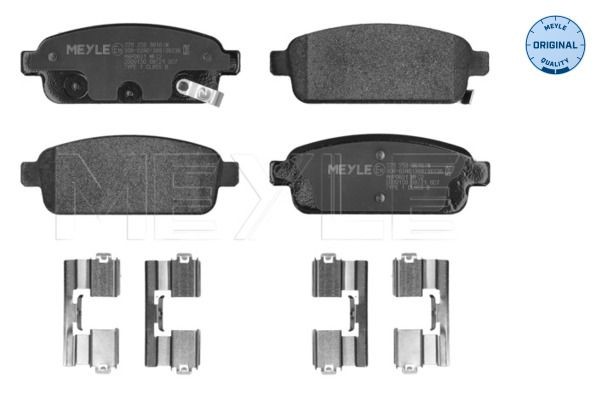 MEYLE Brzdové doštičky/platničky 025 250 9616/W 025 250 9616/W Brzdové platničky CHEVROLET TRANS SPORT MEYLE