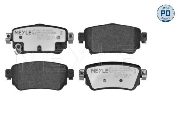 MEYLE Bromsbelägg 025 259 6515/PD 025 259 6515/PD MEYLE bromsbelägg NISSAN LEAF