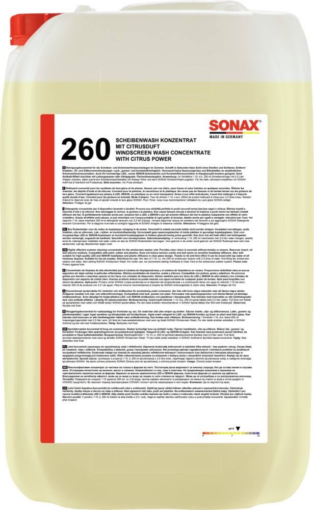 SONAX Spolarvätska 02607050 02607050 SONAX spolarvätska PORSCHE 718