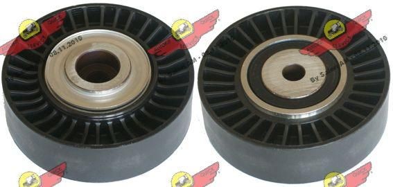 AUTOKIT Galet enrouleur de courroie d'accessoire 03.81603 Poulie renvoi transmission courroie trapézoïdale à nervures Volkswagen AUTOKIT 03.81603