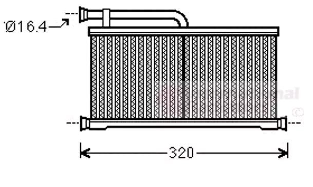 VAN WEZEL Varmeapparat register 03006397 Varmeveksler VAN WEZEL Audi R8 *** IR PLUS *** 03006397