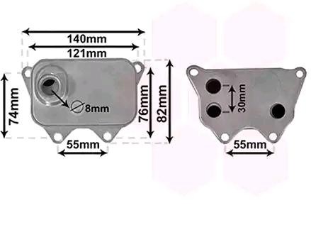 VAN WEZEL Radiador de óleo, óleo do motor 03013704 Radiador de óleo do motor VAN WEZEL A6 03013704 baratos
