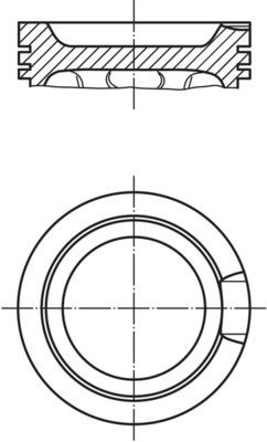 MAHLE Piston 033 16 02 MAHLE 033 16 02 Piston