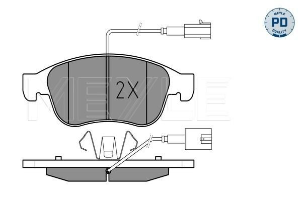 MEYLE Ophanging, bladveer 034 032 0155 034 032 0155 Bladveer MEYLE MERCEDES-BENZ 123-serie