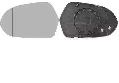 VAN WEZEL Mirror Glass, outside mirror 0342837 VAN WEZEL 0342837 Audi TT Coupe wing mirror cost