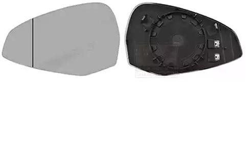 VAN WEZEL Spiegelglas, Außenspiegel 0346837 Spiegelglas VAN WEZEL Audi Q2 0346837