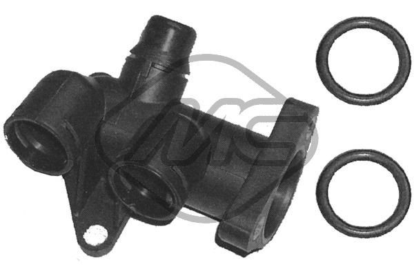 Metalcaucho Bride de liquide de refroidissement 03566 Audi 80 Bride de liquide de refroidissement Metalcaucho 03566