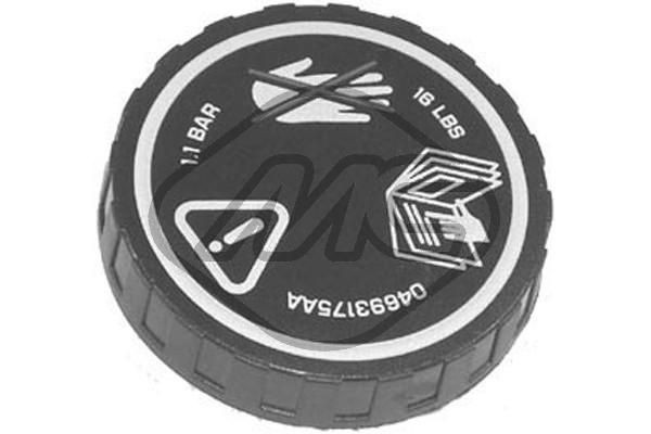 Metalcaucho Uzatvárací kryt, nádobka chladiacej kvapaliny 03767 Uzáver nádrżky pre chladiacu zmes Metalcaucho Subaru TRIBECA 03767