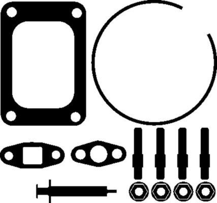 MAHLE Kit de montagem, turbocompressor 038 TA 18618 000 Kit de montagem turbocompressor JEEP MAHLE 038 TA 18618 000