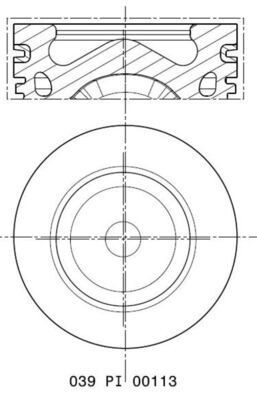 Kolvid MAHLE 039 PI 00113 000 MAHLE 039 PI 00113 000 VOLVO S60 2013 Kolvid