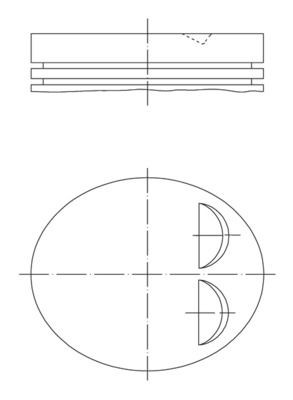 Êmbolo MAHLE 039 PI 00122 002 MAHLE 039 PI 00122 002 Pistão CITROËN C3 2013