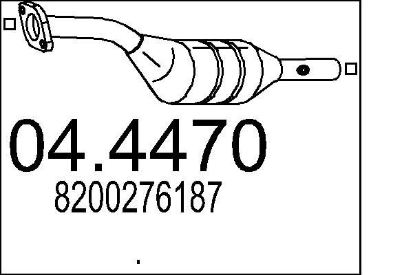 MTS Katalysator 04.4470 04.4470 MTS katalysator DACIA LOGAN