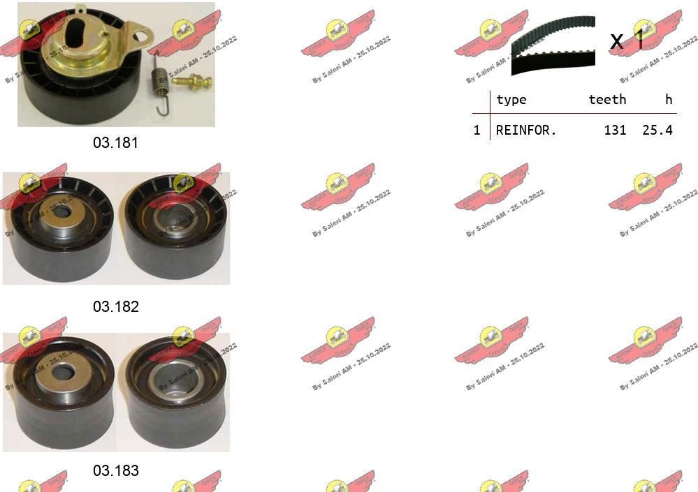 AUTOKIT Distributieriem set 04.5013 AUTOKIT 04.5013 Distributieriemset Ford Escort Classic prijs