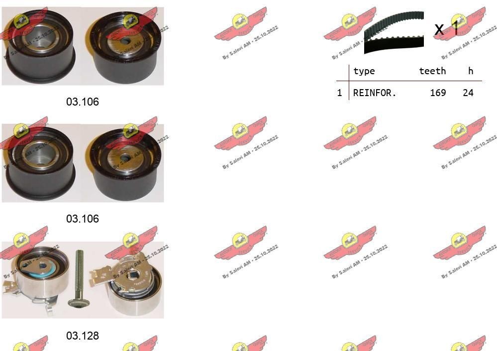 AUTOKIT Kit cinghia di distribuzione 04.5020 04.5020 costo Kit cinghia di distribuzione CHEVROLET CRUZE AUTOKIT