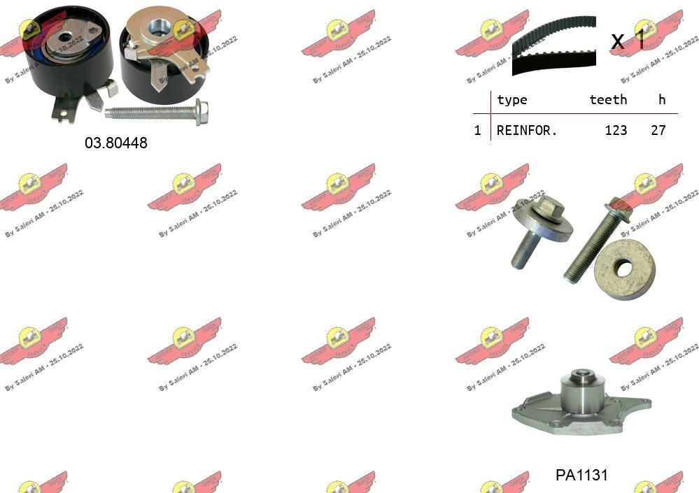 AUTOKIT Hammasrihma komplekt 04.5052PA 04.5052PA AUTOKIT Hammasrihma Nissan odav