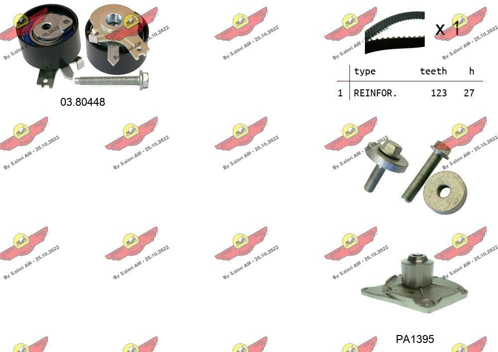 AUTOKIT Registerreimsett 04.5052PA2 04.5052PA2 Registerreimsett RENAULT TALISMAN AUTOKIT