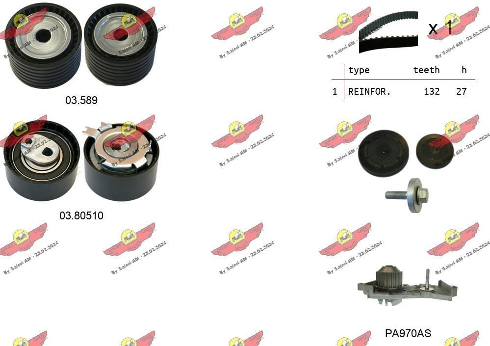 AUTOKIT Distributieriem set 04.5101PA 04.5101PA AUTOKIT Kit, distributie Nissan goedkoop