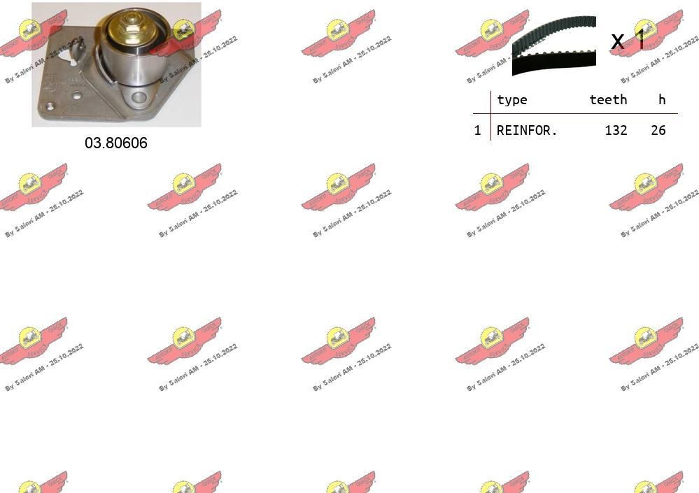 AUTOKIT Hammasrihma komplekt 04.5105 04.5105 AUTOKIT Hammasrihma Nissan odav