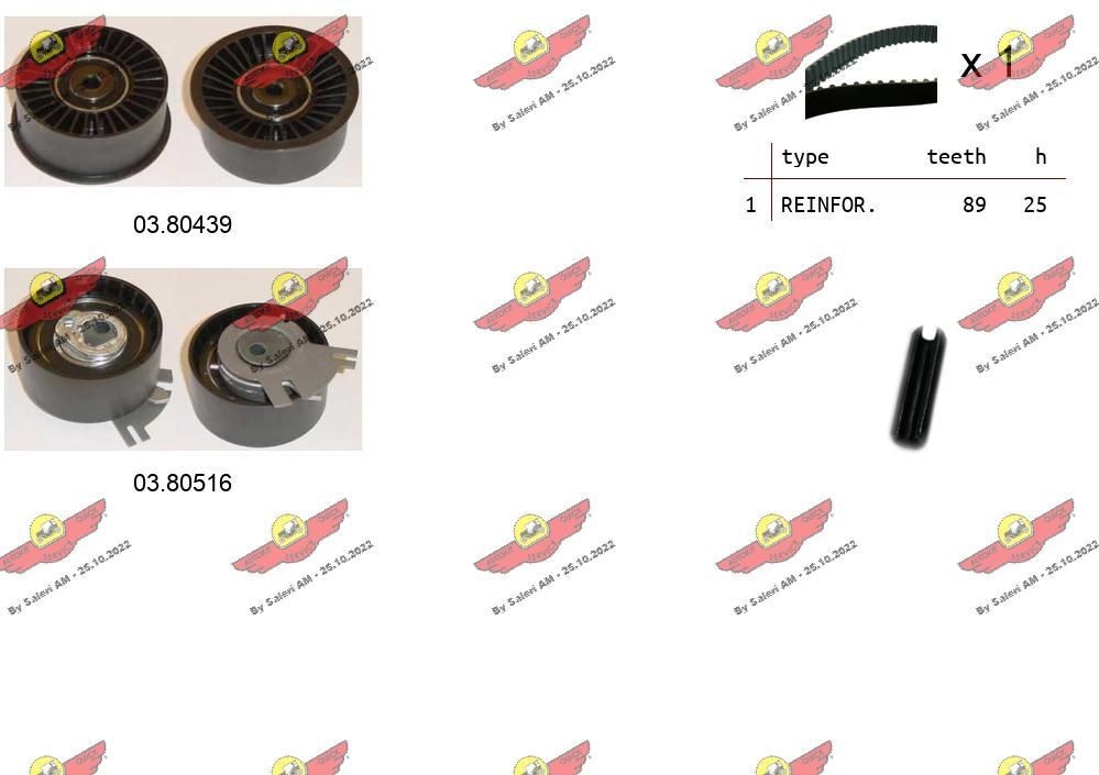 AUTOKIT Hammashihnasarja 04.5110 AUTOKIT Hammashihna NISSAN 04.5110