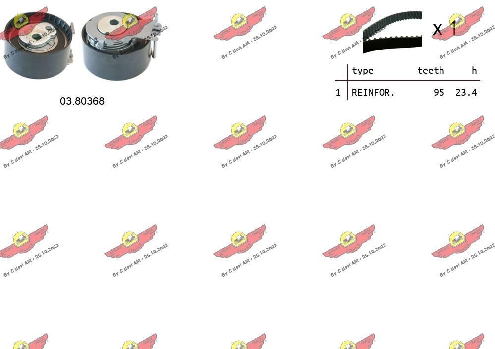 AUTOKIT Sada ozubeného remeňa 04.5111 Sada rozvodov AUTOKIT Nissan ALMERA 04.5111