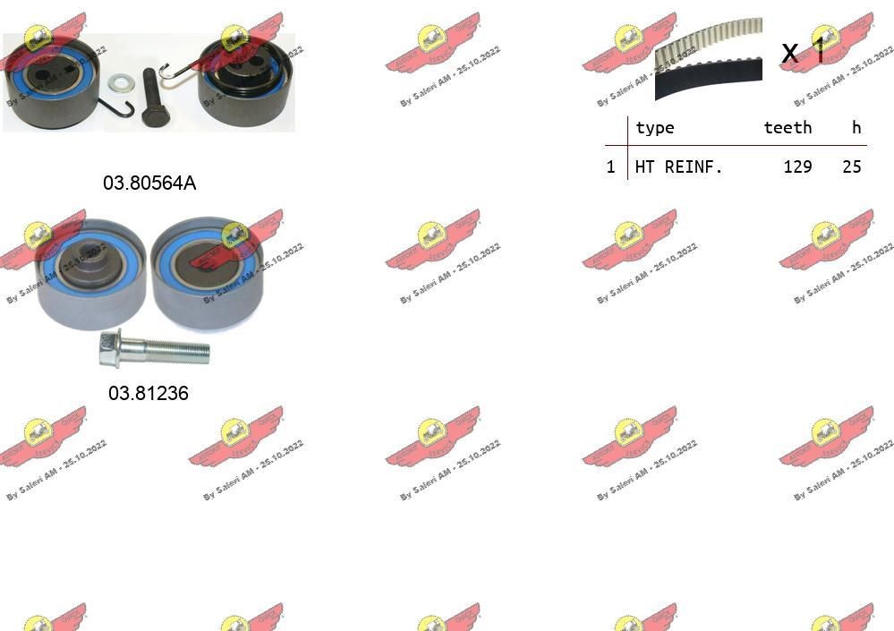 AUTOKIT Kamremssats 04.5115 HONDA kamrem AUTOKIT 04.5115