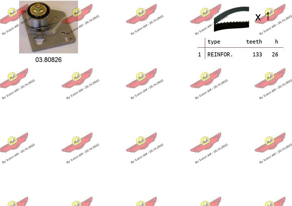 AUTOKIT Distributieriem set 04.5120 Suzuki WAGON R+ Distributiesnaar AUTOKIT 04.5120