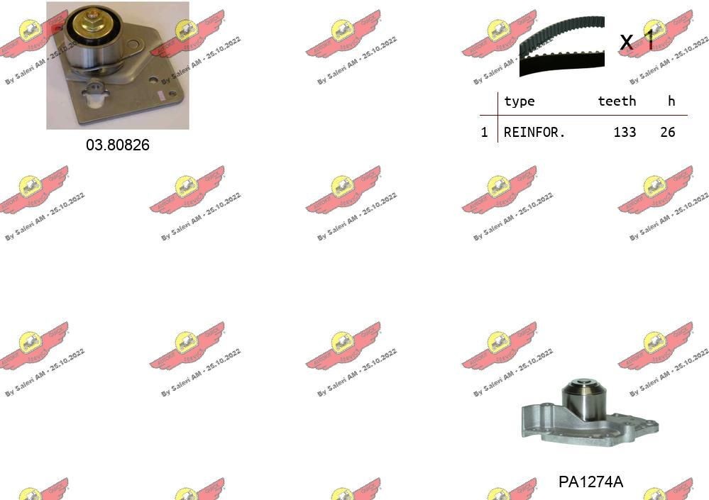 AUTOKIT Hammasrihma komplekt 04.5120PA AUTOKIT Hammasrihma NISSAN 04.5120PA