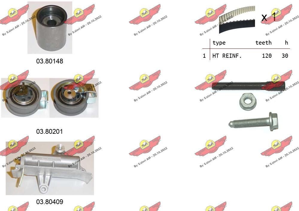 AUTOKIT Hammashihnasarja 04.5130 04.5130 AUTOKIT Jakohihna hinta
