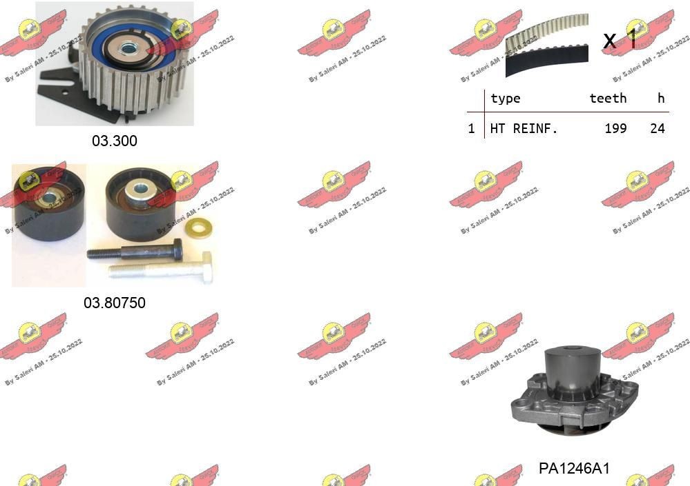 AUTOKIT Hammashihnasarja 04.5247PA 04.5247PA AUTOKIT Jakohihna CHEVROLET