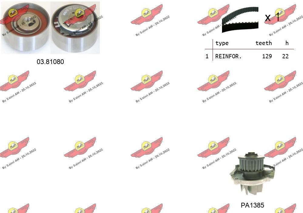 AUTOKIT Kit cinghia di distribuzione 04.5251PA2 AUTOKIT 04.5251PA2 Cinghia motore Panda 312 prezzo