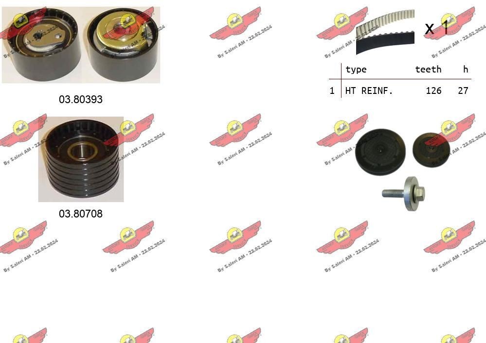 AUTOKIT Tandremssæt 04.5262 Tandremssæt AUTOKIT Nissan PRIMASTAR 04.5262