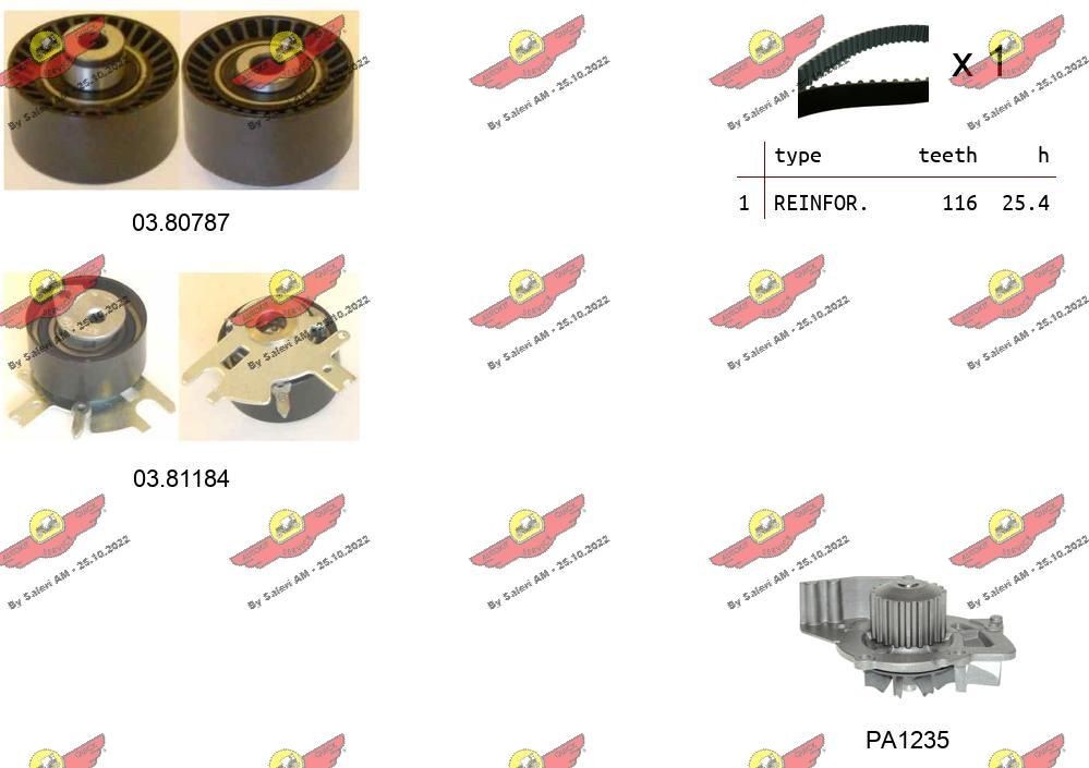 AUTOKIT Timing belt kit 04.5276PA2 04.5276PA2 AUTOKIT cam belt for VOLVO C70