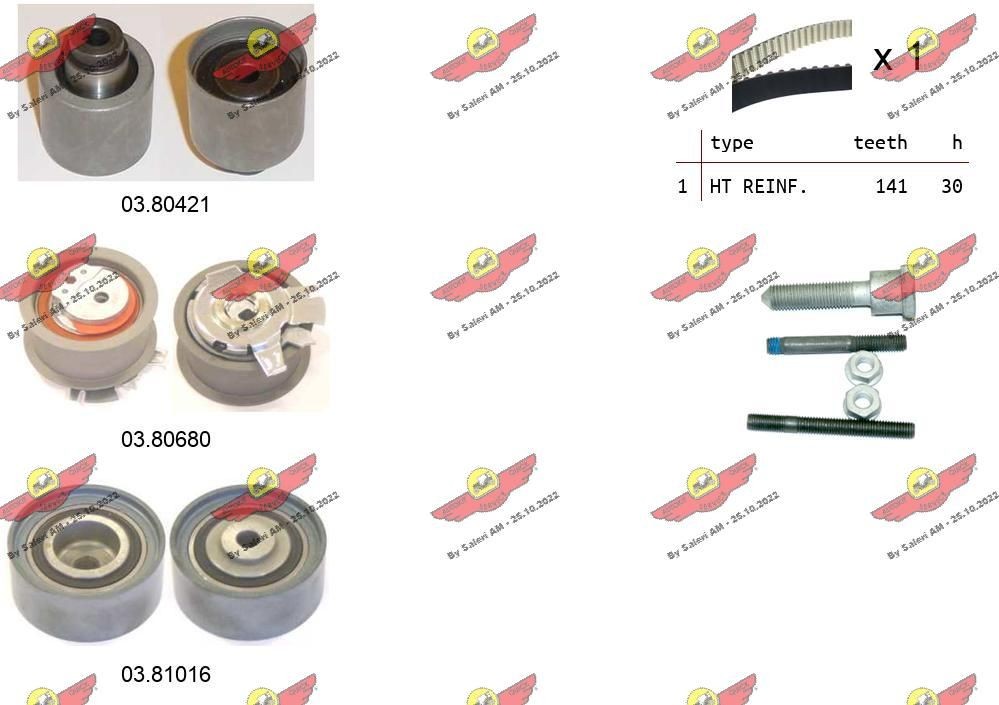 AUTOKIT Tandremssæt 04.5279 04.5279 AUTOKIT Tandrem Seat billig