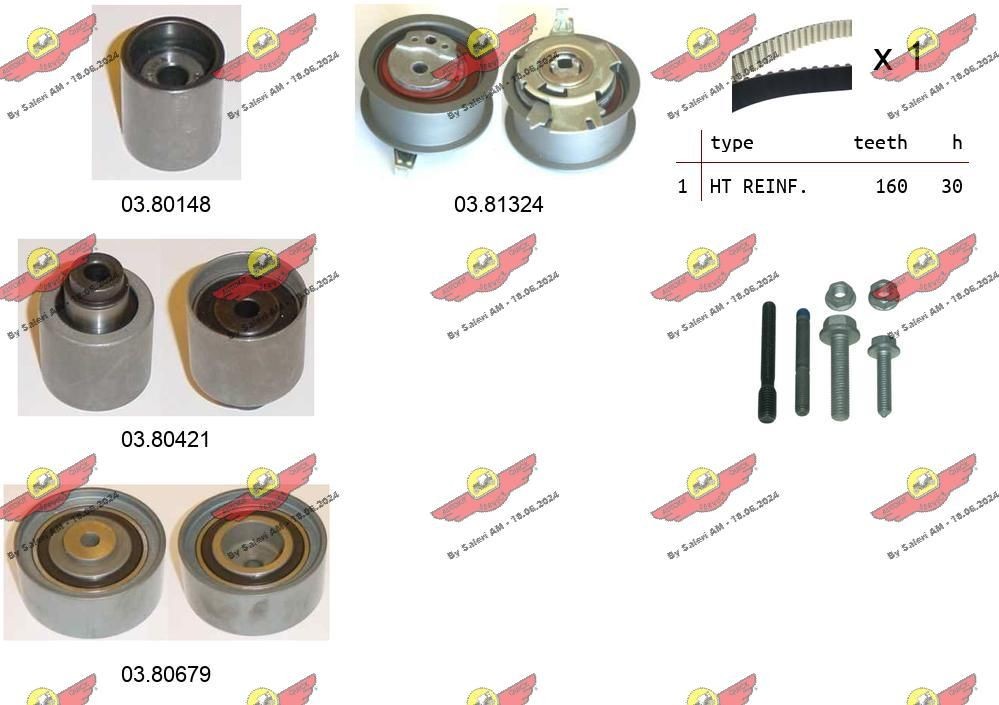 AUTOKIT Registerreimsett 04.5285 04.5285 Reg reim AUTOKIT AUDI A4