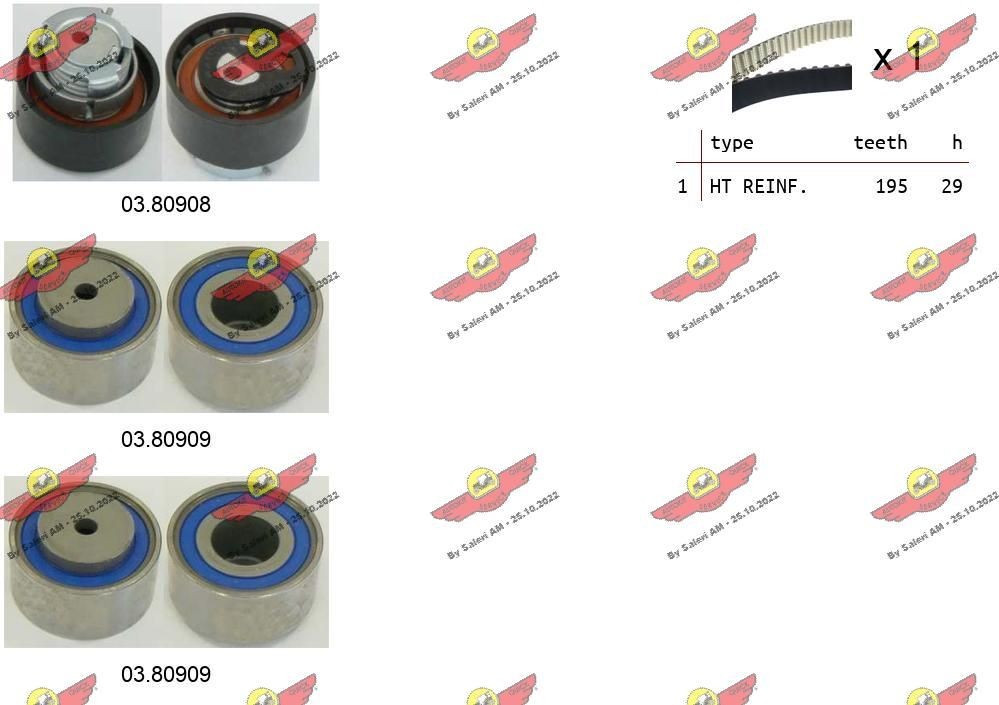 AUTOKIT Σετ οδοντωτού ιμάντα 04.5302 Σετ χρονισμού AUTOKIT LAND ROVER 04.5302