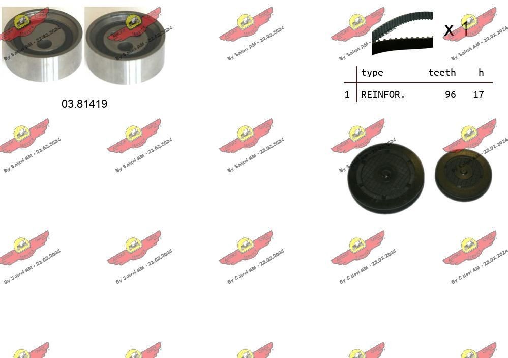 AUTOKIT Zahnriemensatz 04.5304 Zahnriemenkit AUTOKIT Renault FLUENCE 04.5304