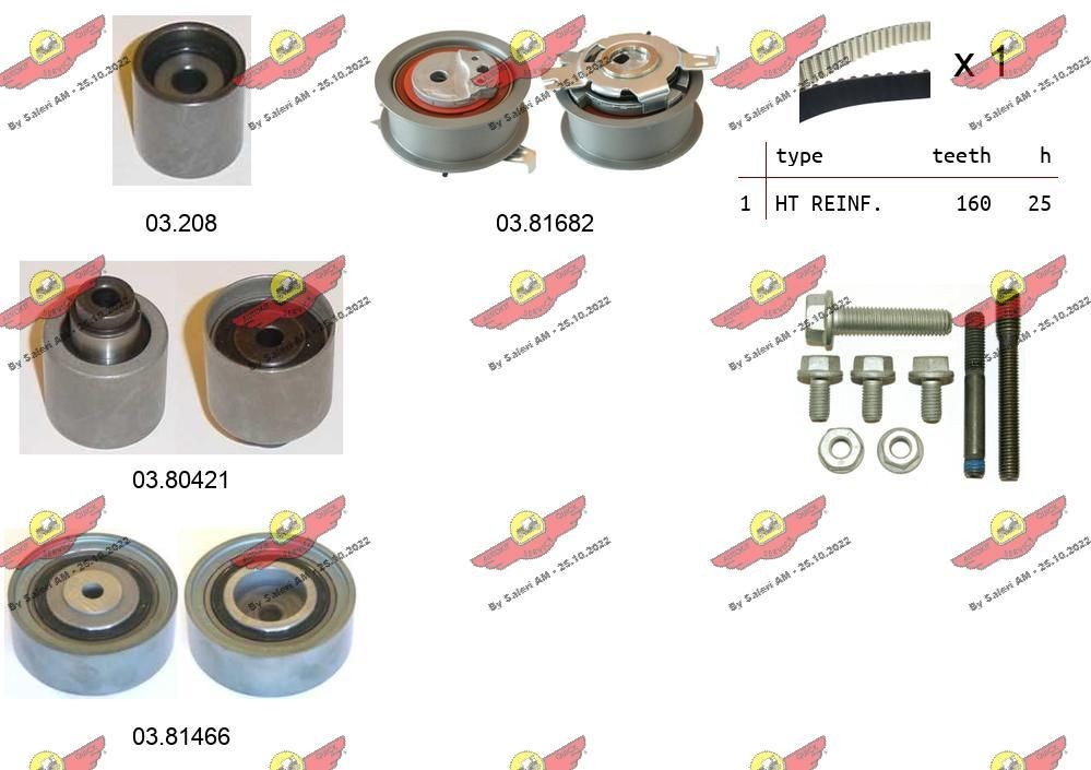 AUTOKIT Hammashihnasarja 04.5312 AUTOKIT Hammashihna 04.5312