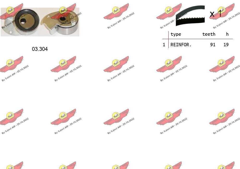 AUTOKIT Timing belt kit 04.5332 AUTOKIT 04.5332 Hijet S8 timing belt replacement