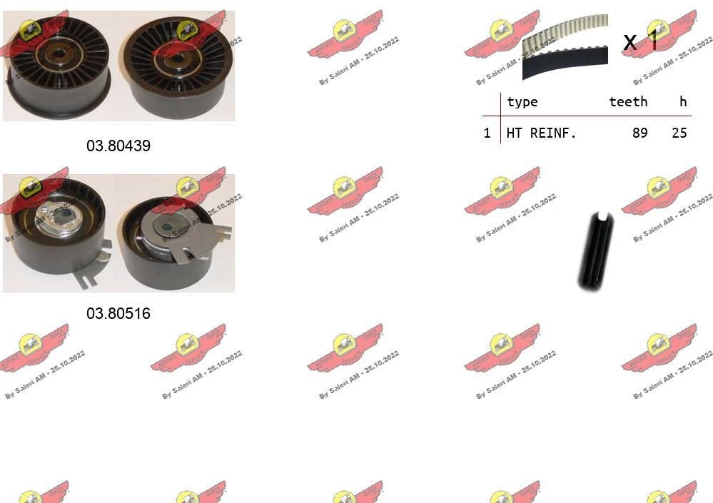 AUTOKIT Sada ozubeného remeňa 04.5341 Rozvodový remeň AUTOKIT QASHQAI 04.5341 lacné