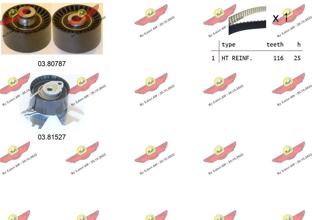 AUTOKIT Registerreimsett 04.5346 Registerreimsett AUTOKIT Toyota LAND CRUISER 04.5346