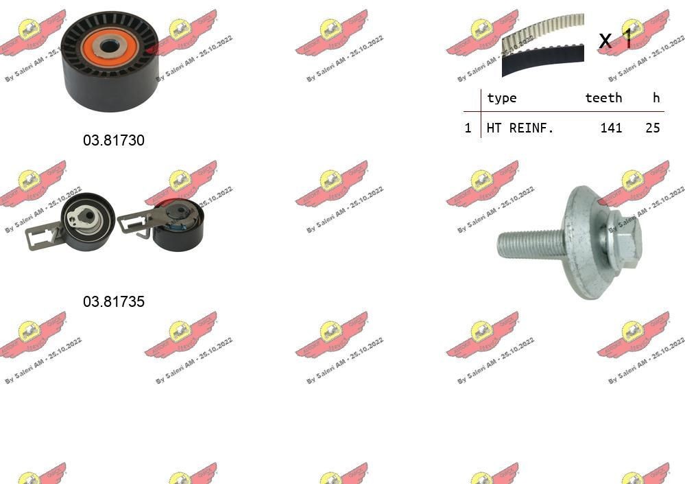 AUTOKIT Distributieriem set 04.5347 04.5347 AUTOKIT Tandriem Ford goedkoop
