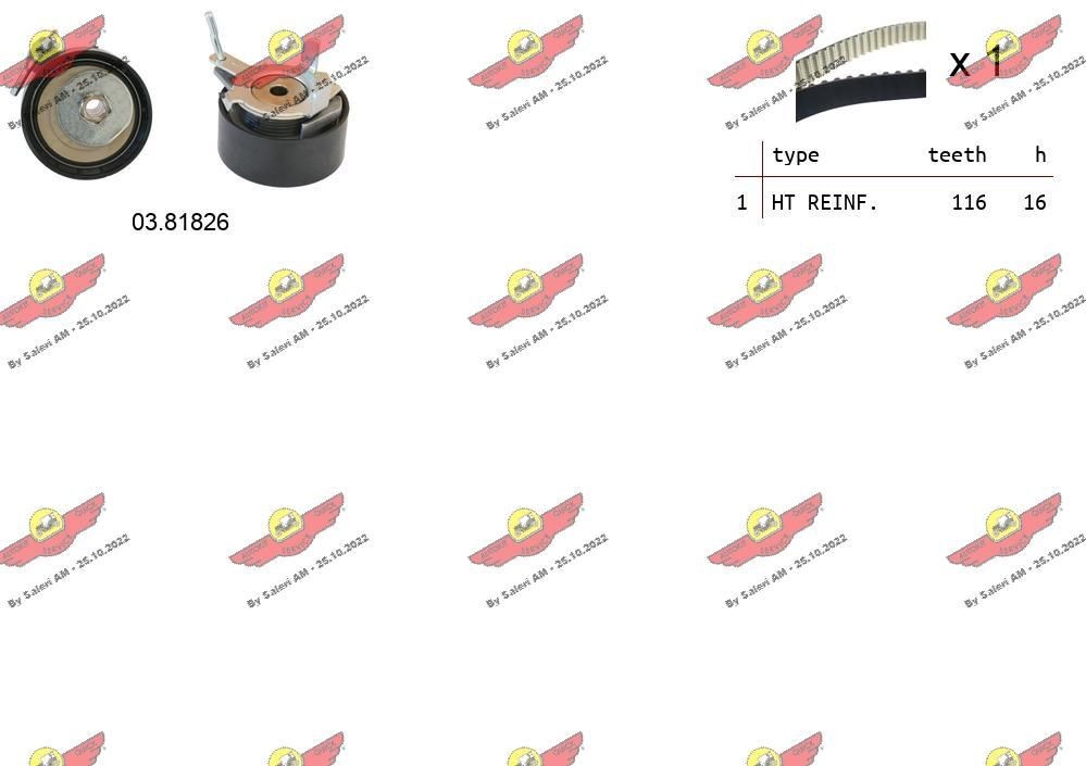 AUTOKIT Σετ οδοντωτού ιμάντα 04.5351 04.5351 AUTOKIT Σετ οδοντωτού ιμάντα Land Rover φθηνά